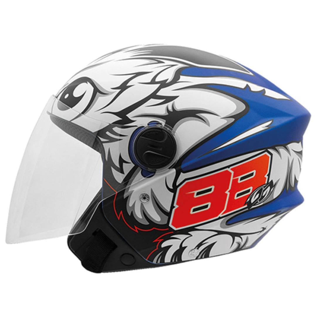 CAPACETE NEW LIBERTY THREE GP 88 AZUL FOSCO N°60