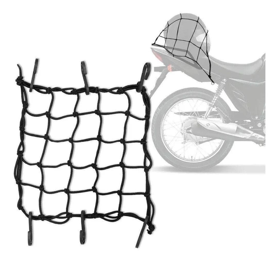 ELASTICO ARANHA REDE CAPACETE UNIVERSAL 35X35 VERMELHO