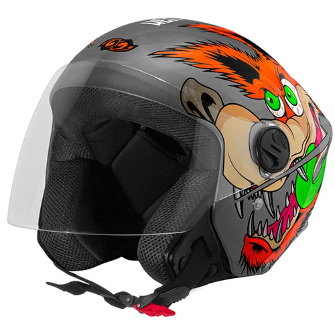 CAPACETE NEW LIBERTY THREE CINZA COYOTE Nº 60