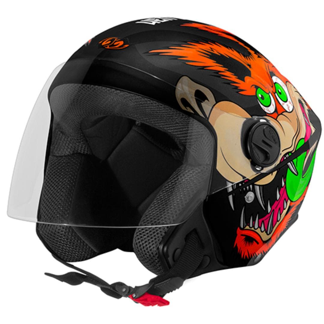 CAPACETE NEW LIBERTY THREE PRETO FOSCO COYOTE Nº 56