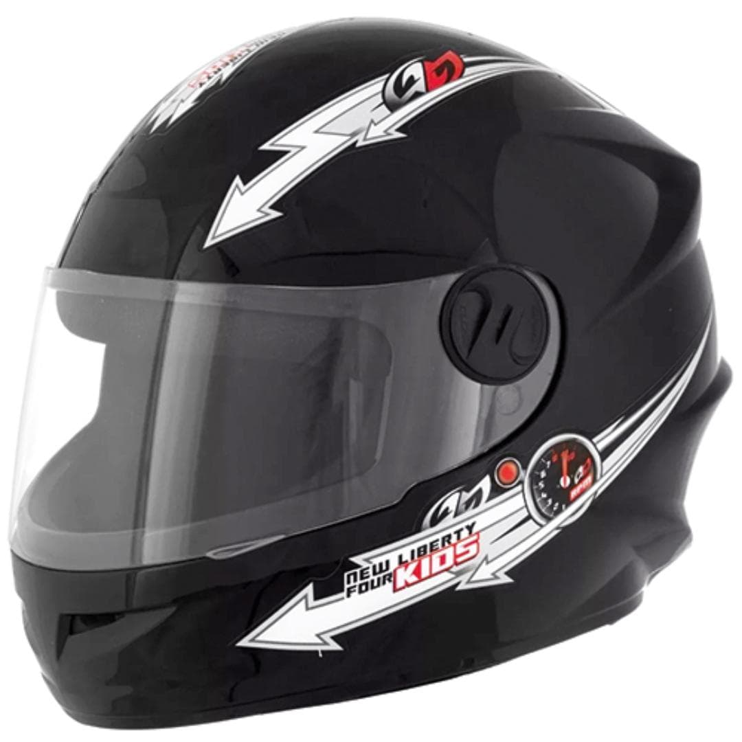 CAPACETE LIBERTY FOUR KIDS PRETO TAM. 54