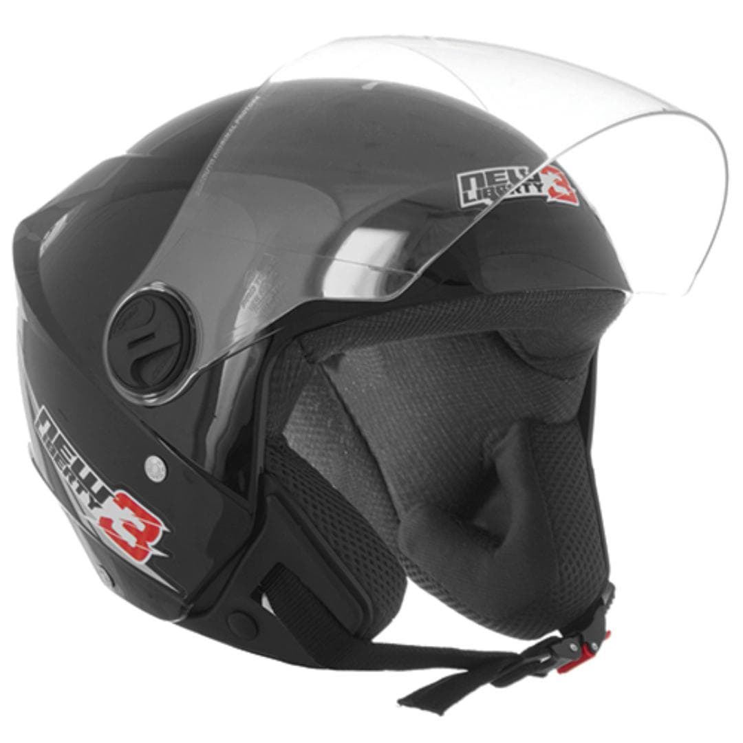 CAPACETE NEW LIBERTY THREE PRETO TAM. 56