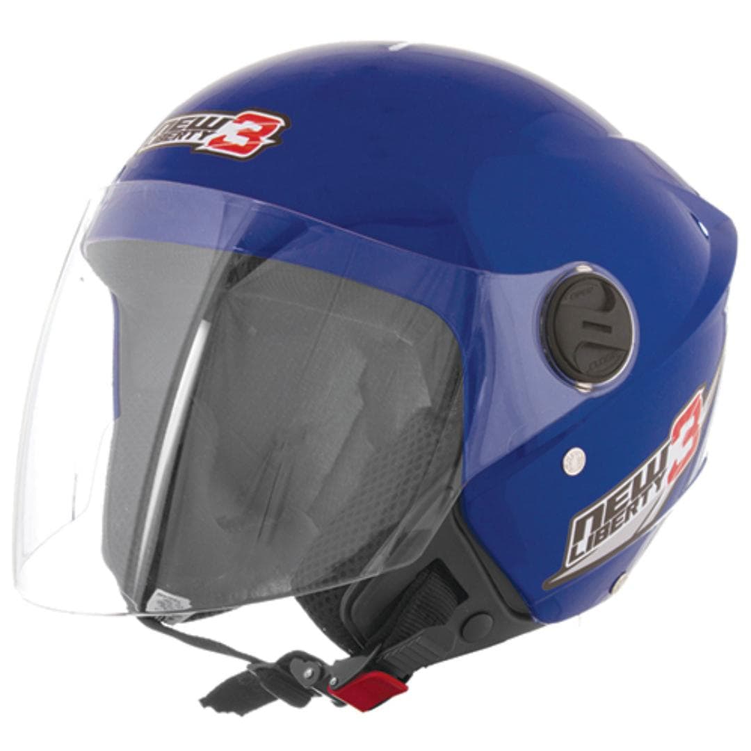CAPACETE NEW LIBERTY THREE AZUL TAM. 60