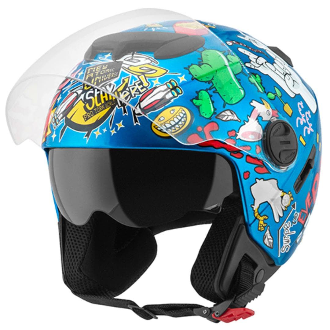 CAPACETE NEW ATOMIC UNIVERSE AZUL N°60