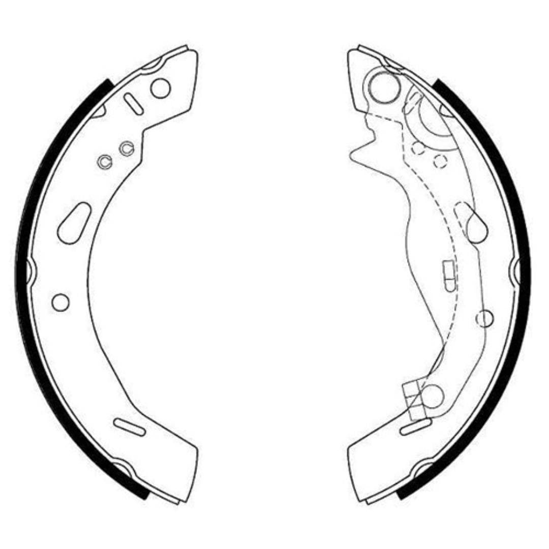 SAPATA FREIO NEW FIESTA 1.6 16V 10/ KA 1.0/1.5 14/