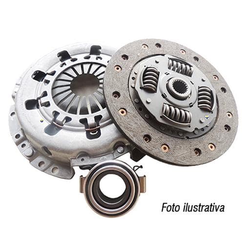 KIT EMBREAGEM C/ROLAMENTO GOL/VOY/PRT/SAV. 1.6 80/ GOL 1.0 AE 190MM