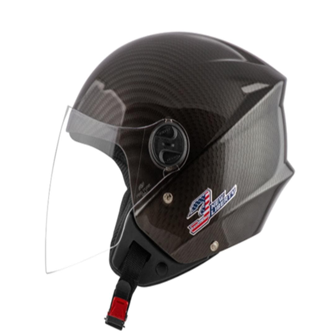 CAPACETE NEW LIBERTY THREE PRETO CARBON Nº 58