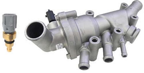 Kit valvula termostatica aluminio Ford fiesta 1.6 8v 2004-2014 ecosport 1.6 8v 2005-2012