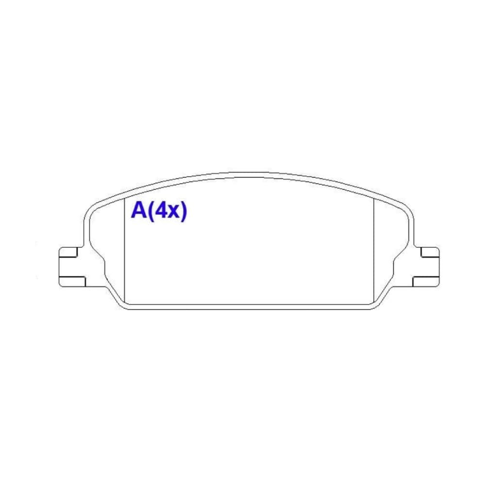Pastilha de freio sistema mando dianteira Fiat pulse 1.0 12v/1.3 8v 2022-2025 fastback 1.0 12v 2022-2026 cronos 1.0 6v 2022- citroen basalt 1.0 12v/1.0 6v 2024-
