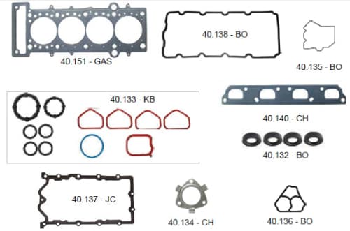 Jogo de junta do motor completo sem retentores Fiat doblo 1.8 16v 2010-2020 punto 1.8 16v 2010-2017 palio weekend 1.8 16v 2010-2021 idea 1.8 16v 2010-2016