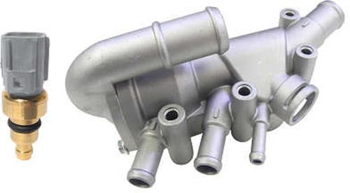 Kit valvula termostatica aluminio Ford fiesta 1.0 8v/1.6 8v 1999-2006 ka 1.0 8v 1999-2007 ecosport 1.6 8v 2003-2007 courier 1.6 8v 1999-2007 focus 1.6 8v 2003-2007