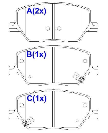 Pastilha de freio ceramica dianteira Jeep renegade 1.8 16v/2.0 16v 2015-2023 compass 2.0 16v 2017-2026 fiat toro 1.8 16v/2.0 16v/2.4 16v 2015-2026