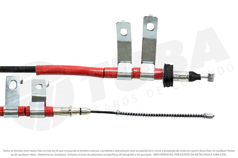 Cabo de freio traseiro esquerdo Hyundai hb20 x 1.0 12v/1.6 16v 2012-2019 hb20 1.0 12v/1.6 16v 2012-2021 hb20 s 1.0 12v/1.6 16v 2013-2021