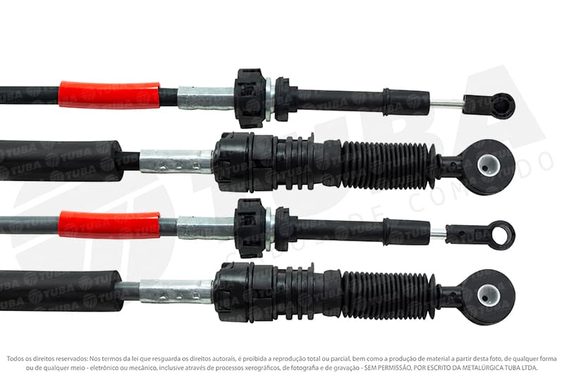 Cabo de comando do cambio (engate e selecao) Renault sandero 1.0 12v/1.6 16v/1.6 8v 2014-2022 logan 1.0 12v/1.6 16v/1.6 8v 2014-2022