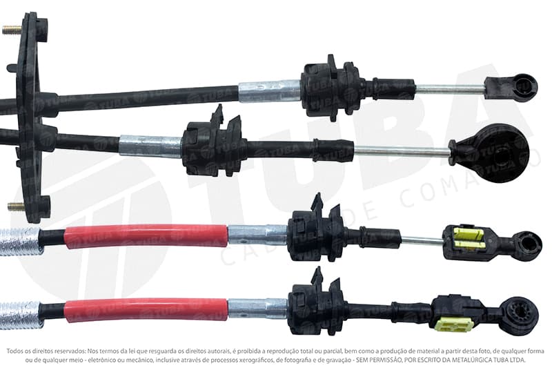 Cabo de comando do cambio (engate e selecao) Ford ka 1.5 16v 2014-2018 ecosport 1.6 16v/2.0 16v 2012-2017 ka sedan 1.5 16v 2014-2018