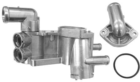 Cavalete/carcaca da valvula termostatica de aluminio Volkswagen polo classic 1.0 16v 2001-2003 gol 1.0 16v/1.0 8v 1996-2010 fox 1.0 8v/1.6 8v 2003-2014 spacefox 1.6 8v 2006-2019...