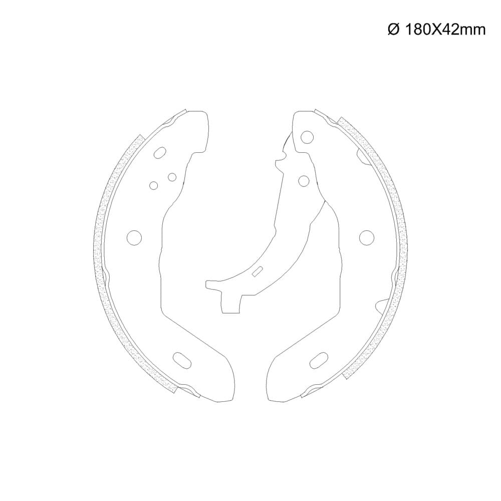 Sapata Freio C/lona Colada Fras-le MERCEDES BENZ A-CLASS A 190 AVANTGARDE 2000-2005 / MERCEDES BENZ CLASSE A A160 CLASSIC 1999-2005 / MERCEDES BENZ A-CLASS A 190 CLASSIC 2000-2005