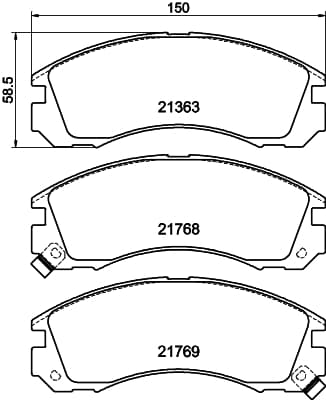 Pastilha Freio Diant Cobreq MITSUBISHI L200 GLS 1996-2007 / MITSUBISHI OUTLANDER HPE 2.0 2018-2025 / MITSUBISHI OUTLANDER GT 2012-2015