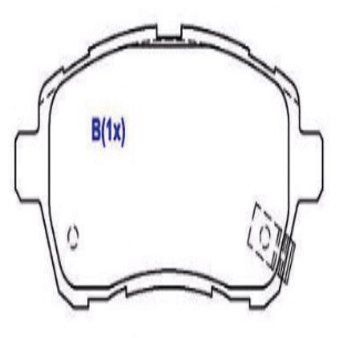 PASTILHA FREIO DIANTEIRO NEW FIESTA 1.5 12/ NEW KA 1.6 13/ SWIFT 11/